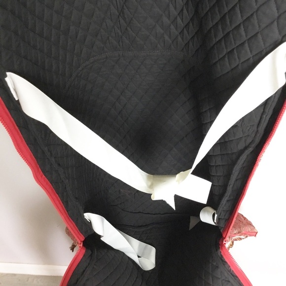 VERA BRADLEY Hanging Garment Bag Provincial Red Travel Luggage Vintage RARE - Picture 6 of 8